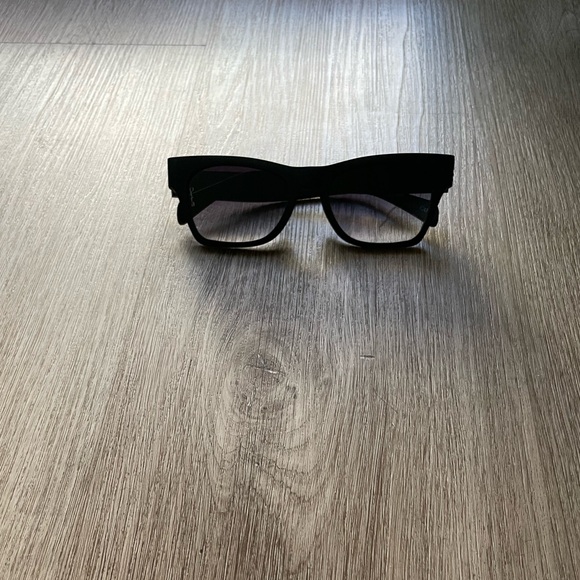 otra capri matte black square retro y2k statement sunglasses eyewear NEW - Picture 3 of 7